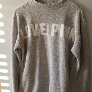 PINK Gray Sweatshirt XS